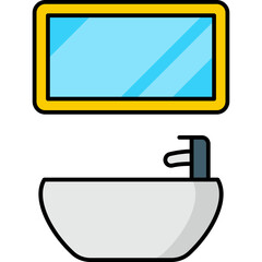 bathroom washstand icon