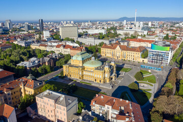 Aerial view of Zagreb