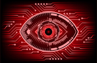 eye cyber circuit future technology concept background