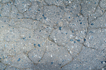 Old asphalt texture.  Road texture. Asphalt crack background.