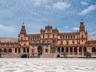 View of Plaza España (Seville, Spain) used to make films 