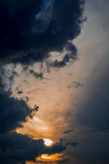 Fototapeta premium Photo of clouds in the sky before rain