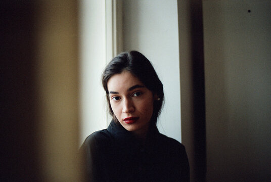 Girl looking at the camera