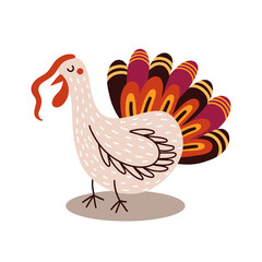 Cartoon Thanksgiving turkey vector design