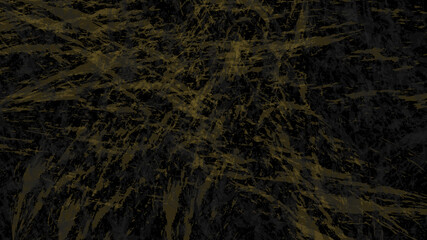Fototapeta na wymiar yellow brush strokes on black background. illustration
