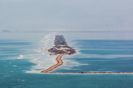 The evaporation ponds, dead sea, Israel