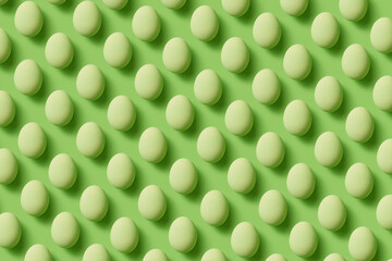 Pattern of painted Easter eggs