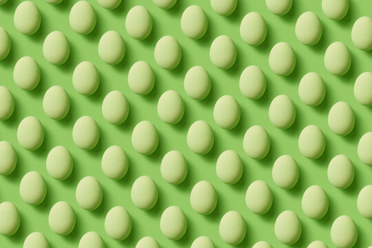 Pattern of painted Easter eggs