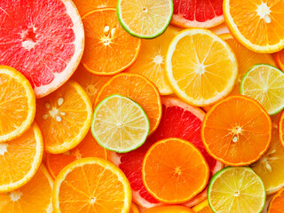 Fresh citrus fruits