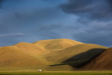 landscape with clouds, Mongolia