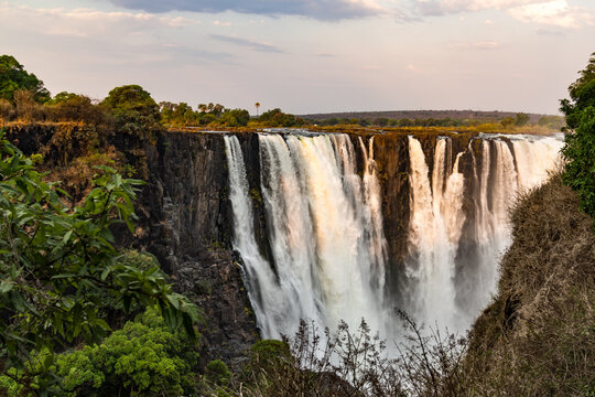 Stunning Waterfalls in Golden Light