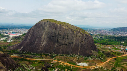 Scenic view of Zuma Rock Nigeria 