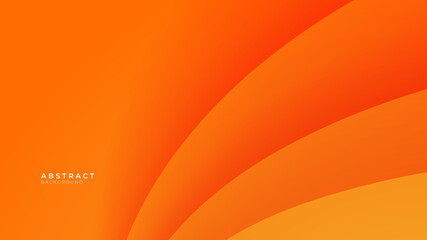 Abstract simple colorful red orange yellow curve 3d paper cut background 