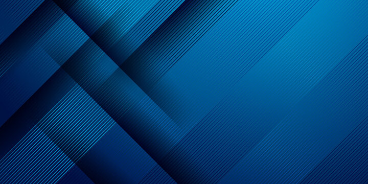 Simple minimal 3d dark blue abstract business presentation background with light stripes and overlap layers. Abstract gemoetric pattern luxury dark blue background 