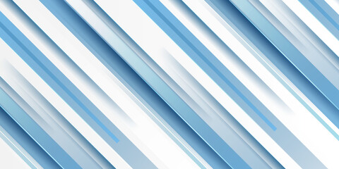 Fototapeta premium Abstract 3d modern blue background with lines. Liquid abstract background. Dark blue modern vector banner template for social media, web sites. Straight shapes 
