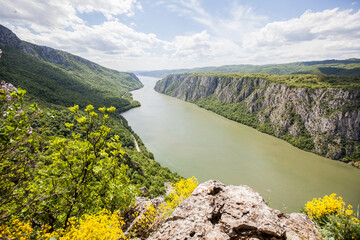 Obraz na płótnie Canvas gorge on the Danube river Beautiful view Nature landscape