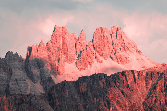 Sharp Infrared Mountain Ridge