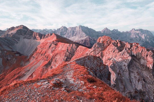 Infrared Mountain Landscape Scenery