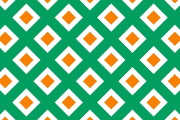 Simple geometric pattern in the colors of the national flag of Côte d'Ivoire