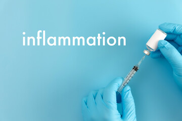 Inflammation Joint inflammation concept doctor healthcare Medical Report , lymph glands , allergies. dermatology.