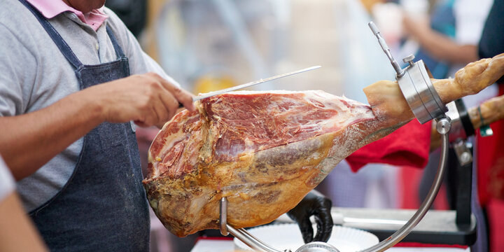 prosciutto ham: ham at prosciutto market
