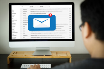 Mail Communication Connection message to mailing contacts phone Global Letters Concept