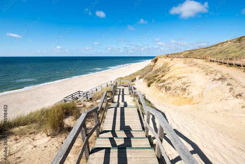 Wall mural path to the beach near kampen, sylt, schleswig-holstein, germany