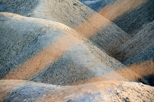 Natural background of rough stony terrain