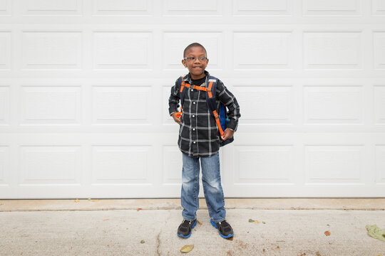 Smiling Student Poses For Back To School Photo