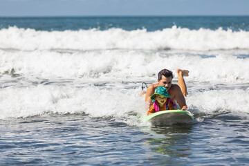 Family Surfing Together in Central America 