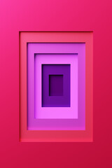 Colorful layered background. 3D illustration.