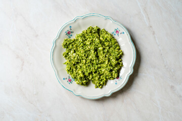 Tirokafteri Girit Appetizer. Cretan Dish with Yogurt, Garlic and Cheese. Greek Food.