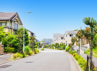閑静な住宅街　無電柱化タウン