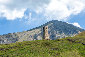 Watchtower of the Alikovs. Dargavs. North Ossetia. Russia