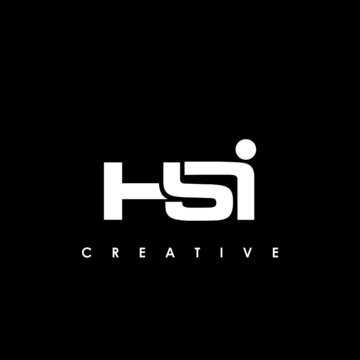 HSI Letter Initial Logo Design Template Vector Illustration