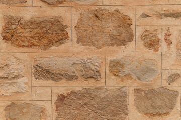 Fototapeta premium Sand Brick Wall Texture Background 