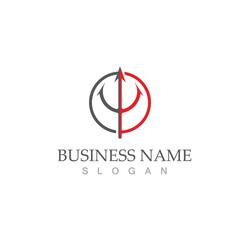 Trident Logo Template vector icon