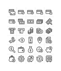Set of 30 business and finance icons