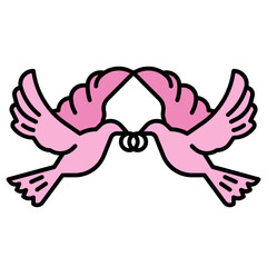 dove wedding icon