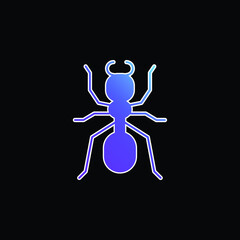 Ant blue gradient vector icon