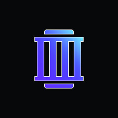 Air Filter blue gradient vector icon
