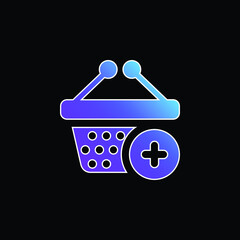 Add To Cart blue gradient vector icon