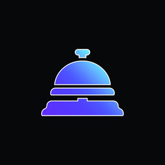 Bell blue gradient vector icon