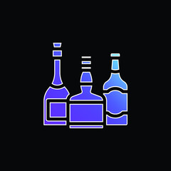 Alcohol blue gradient vector icon