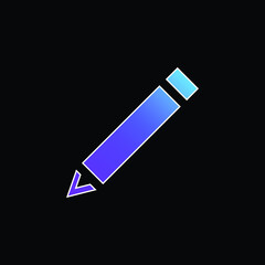 Black Diagonal Pencil blue gradient vector icon