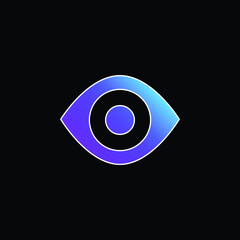 Black Eye blue gradient vector icon
