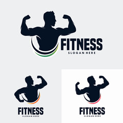 Fitness Gym logo design template