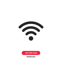 Wifi icon vector. Wireless sign