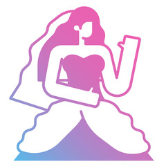 bride wedding icon