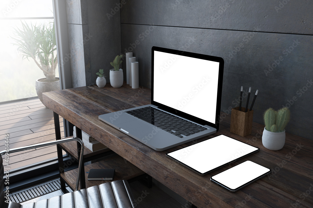 Poster responsive devices at computer desktop